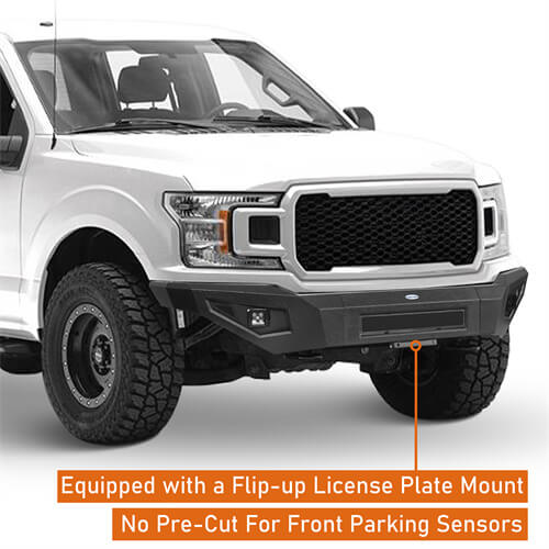Load image into Gallery viewer, 2018-2020 Ford F-150 Full-Width Front Bumper Aftermarket Bumper 4x4 Truck Parts - Hooke Road b8257 10