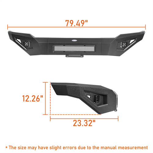 Load image into Gallery viewer, 2018-2020 Ford F-150 Full-Width Front Bumper Aftermarket Bumper 4x4 Truck Parts - Hooke Road b8257 15