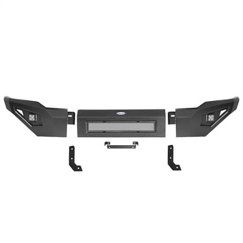 Load image into Gallery viewer, 2018-2020 Ford F-150 Full-Width Front Bumper Aftermarket Bumper 4x4 Truck Parts - Hooke Road b8257 16