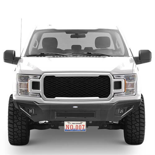 2018-2020 Ford F-150 Full-Width Front Bumper Aftermarket Bumper 4x4 Truck Parts - Hooke Road b8257 3