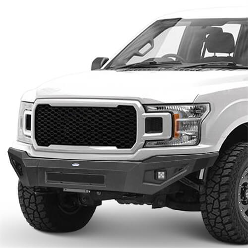 Load image into Gallery viewer, 2018-2020 Ford F-150 Full-Width Front Bumper Aftermarket Bumper 4x4 Truck Parts - Hooke Road b8257 6
