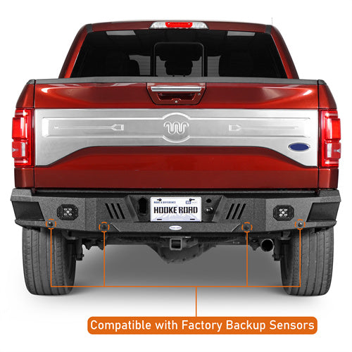 Load image into Gallery viewer, 2015-2017 Ford F-150 Rear Bumper Aftermarket Bumper 4×4 Truck Parts - Hooke Road b8283 8
