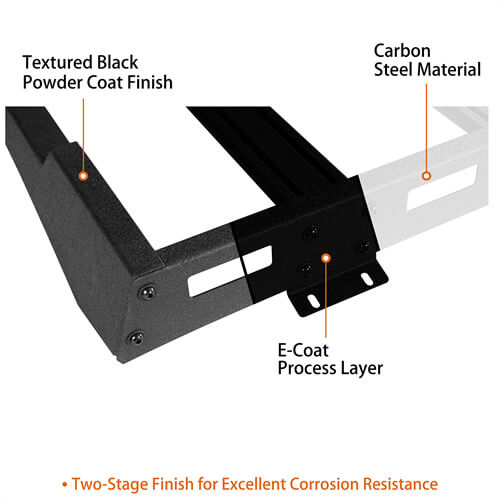 Load image into Gallery viewer, Ford F-150 & 2009-2018 Ram1500 Roof Rack Luggage Rack 4x4 Truck Parts - Hooke Road b9909s 19