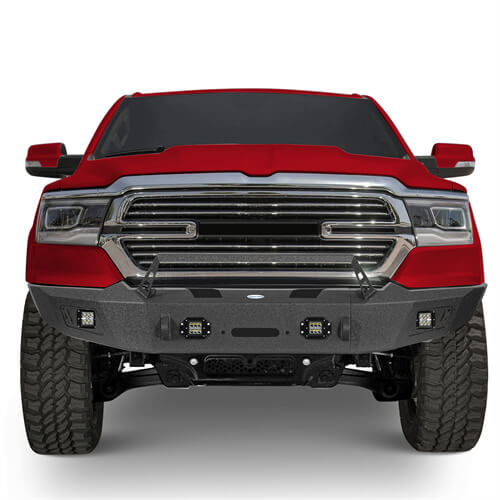 Load image into Gallery viewer, 2019-2023 Ram 1500 Aftermarket Full-Width Front Bumper 4x4 Truck Parts - Hooke Road b6032 3