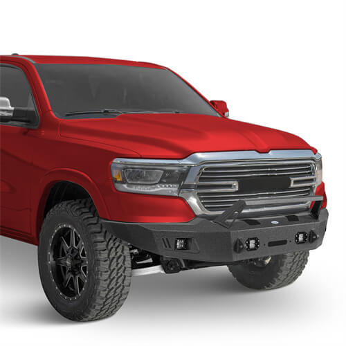 Load image into Gallery viewer, 2019-2023 Ram 1500 Aftermarket Full-Width Front Bumper 4x4 Truck Parts - Hooke Road b6032 5