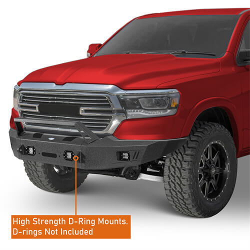 Load image into Gallery viewer, 2019-2023 Ram 1500 Aftermarket Full-Width Front Bumper 4x4 Truck Parts - Hooke Road b6032 9