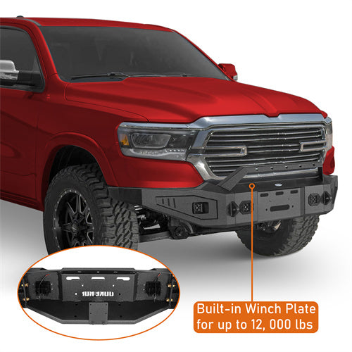 Load image into Gallery viewer, Hooke Road 2019-2024 Ram 1500 Full Width Front Bumper, Excluding EcoDiesel, Rebel & TRX, 2019-2024 Ram 1500 Classic Models b6035 8