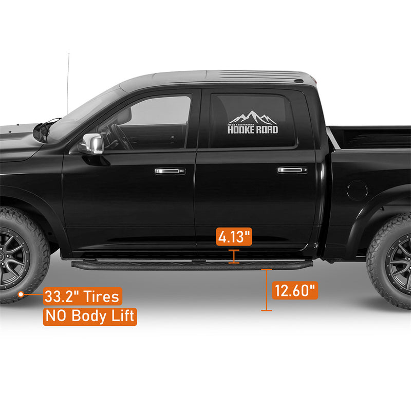 Load image into Gallery viewer, Hooke Road Ram 1500 & Ram 2500/3500 Crew Cab Side Steps b6213s 5