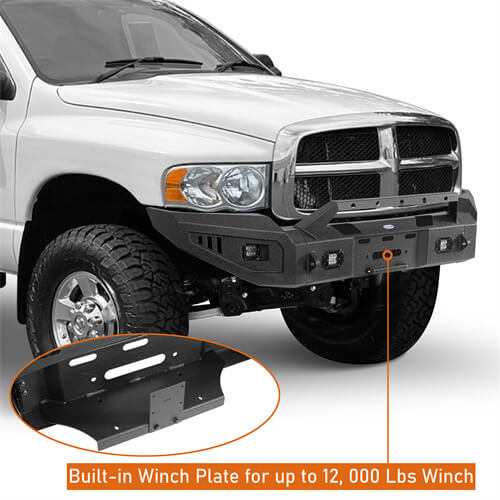 Load image into Gallery viewer, Hooke Road 2003-2005 Ram 2500 Front Bumper w/Winch Plate Ram 2500 Accessories b6465 10