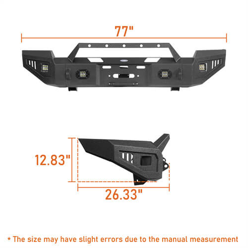 Load image into Gallery viewer, Hooke Road 2003-2005 Ram 2500 Front Bumper w/Winch Plate Ram 2500 Accessories b6465 14