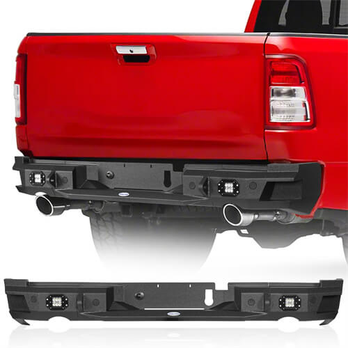 Load image into Gallery viewer, 2019-2023 Ram 1500 Offroad Aftermarket Rear Bumper 4x4 Parts- HookeRoad b6034 2