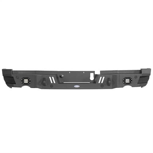 Load image into Gallery viewer, 2019-2023 Ram Offroad Aftermarket Rear Bumper w/LED Spotlights - Hooke Road b6033 18