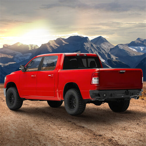 Load image into Gallery viewer, 2019-2023 Ram Offroad Aftermarket Rear Bumper w/LED Spotlights - Hooke Road b6033 8