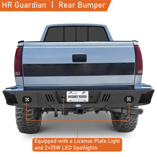 Load image into Gallery viewer, Hooke Road Rear Bumper for 1988-1998 Chevy Silverado 1500/2500 & GMC Sierra 1500/2500) b9300 7