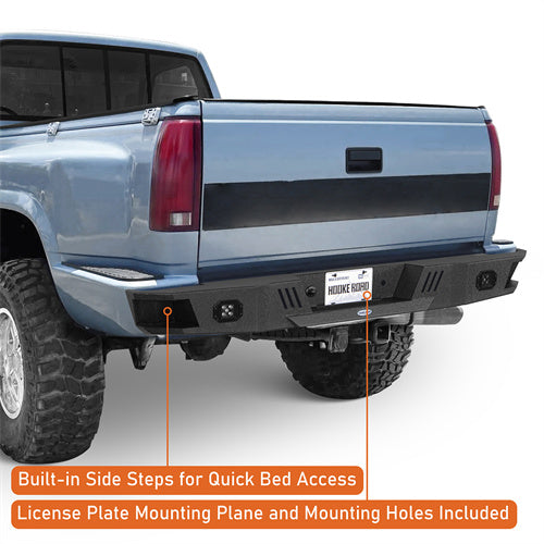Load image into Gallery viewer, Hooke Road Rear Bumper for 1988-1998 Chevy Silverado 1500/2500 & GMC Sierra 1500/2500) b9300 8