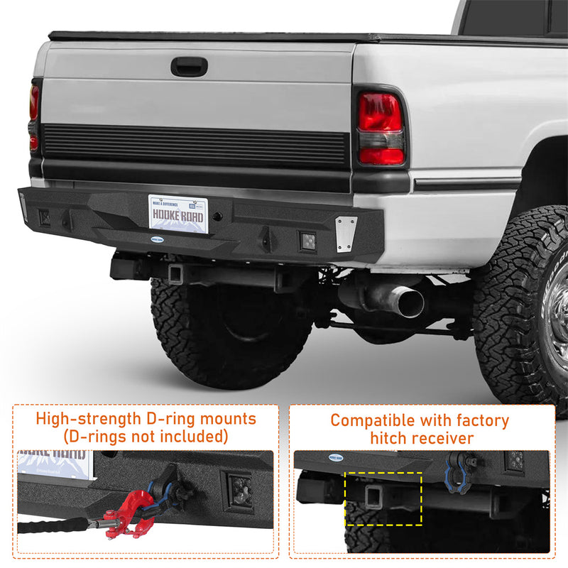 Load image into Gallery viewer, 94-01 Ram 1500 & 94-02 Ram 2500 3500 Rear Bumper Hooke Road b6444 7