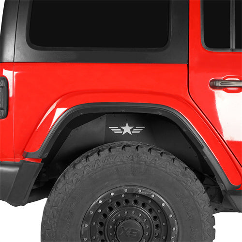 Load image into Gallery viewer, Hooke Road Jeep Rear Fender Liners Replacement for 2018-2024 Jeep Wrangler JL b3040s 2