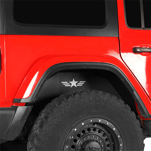 Load image into Gallery viewer, Hooke Road Jeep Rear Fender Liners Replacement for 2018-2024 Jeep Wrangler JL b3040s 4