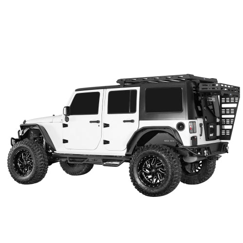 Load image into Gallery viewer, Hooke Road Jeep Wrangler JK Aluminum Rear Inner Fender Liners for 2007-2018 Jeep Wrangler JK b2114s 3