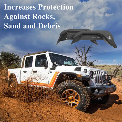 Load image into Gallery viewer, Hooke Road Rear Inner Fender Liners for Jeep Gladiator JT 20-25 b7013s 9