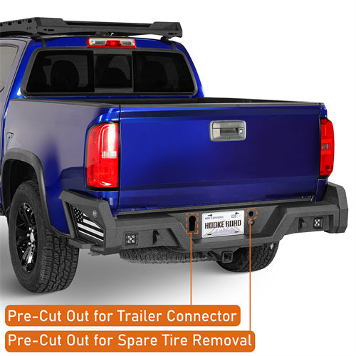 Load image into Gallery viewer, Hooke Road Replacement Rear Bumper with Bedside Slider Steps for 2015-2022 Chevy Colorado & GMC Canyon, Excluding ZR2 Models b9108s 10