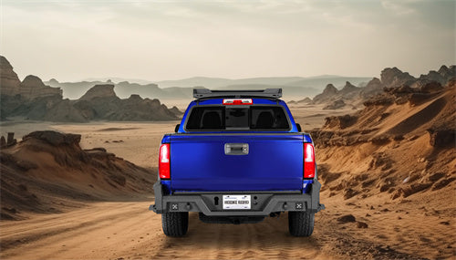 Load image into Gallery viewer, Hooke Road Replacement Rear Bumper with Bedside Slider Steps for 2015-2022 Chevy Colorado & GMC Canyon, Excluding ZR2 Models b9108s 14