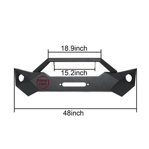 Load image into Gallery viewer, HookeRoad Front Bumper & Different Trail Rear Bumper Combo for 2007-2018 Jeep Wrangler JK JKU Hooke Road HE.2055+HE.2030 16