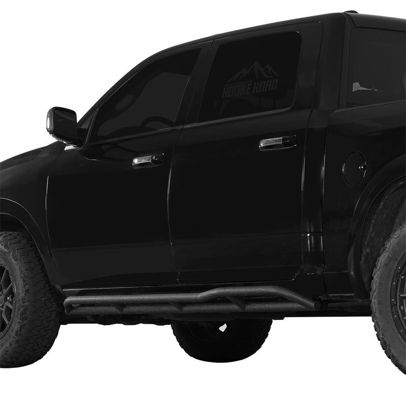 Load image into Gallery viewer, Hooke Road Rocker Guards w/ Kick-Out for Ram 1500 2500 3500 Crew Cab b6215s 2
