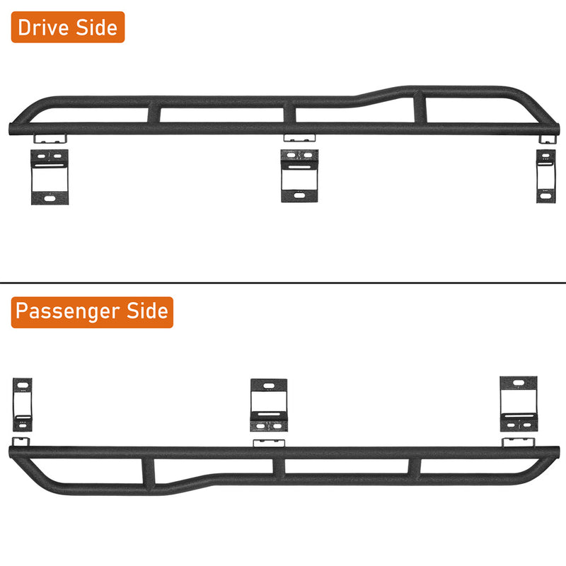 Load image into Gallery viewer, Hooke Road Rocker Guards w/ Kick-Out for Ram 1500 2500 3500 Crew Cab b6215s 4