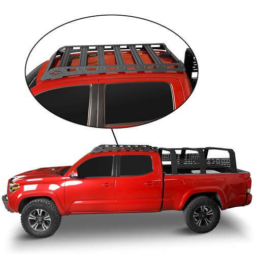 Load image into Gallery viewer, Roof Rack Car Top Luggage Holder For 2005-2023 Toyota Tacoma Double Cab - Hooke Road b40341s 3
