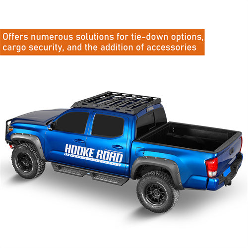 Load image into Gallery viewer, Hooke Road Roof Rack Top Carrier for 2005-2023 Toyota Tacoma Double Cab b4224s 12
