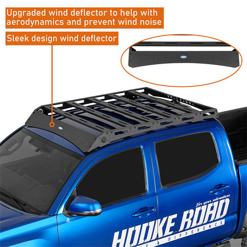 Load image into Gallery viewer, Hooke Road Roof Rack Top Carrier for 2005-2023 Toyota Tacoma Double Cab b4224s 8