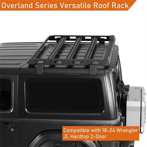 Load image into Gallery viewer, 2018-2024 Jeep Wrangler JL Roof Rack Luggage Rack 4x4 Jeep Parts - Hooke Road b3057s 8