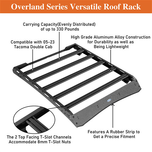 Load image into Gallery viewer, Hooke Road Rooftop Cargo Carrier for 2015-2022 Chevy Colorado GMC Canyon Crew Cab b9100s 14