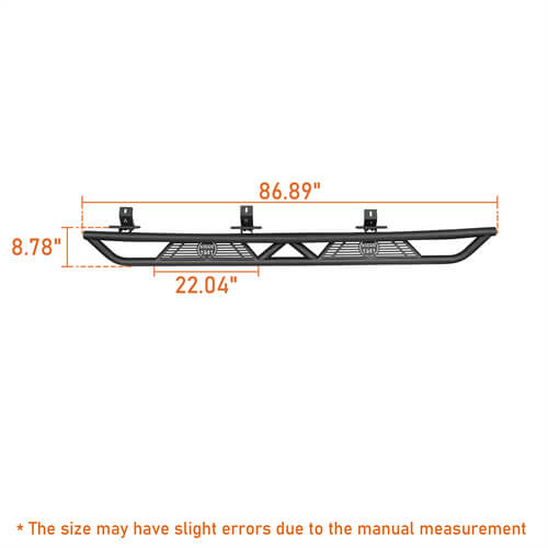 Load image into Gallery viewer, HookeRoad Jeep JT Running Boards Side Steps Nerf Bars for 2020-2023 Jeep Gladiator b7000s 11