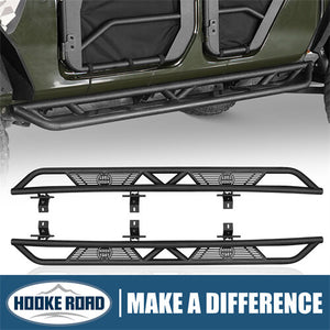 HookeRoad Jeep JT Running Boards Side Steps Nerf Bars for 2020-2023 Jeep Gladiator b7000s 1