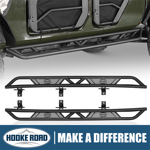 Load image into Gallery viewer, HookeRoad Jeep JT Running Boards Side Steps Nerf Bars for 2020-2023 Jeep Gladiator b7000s 1