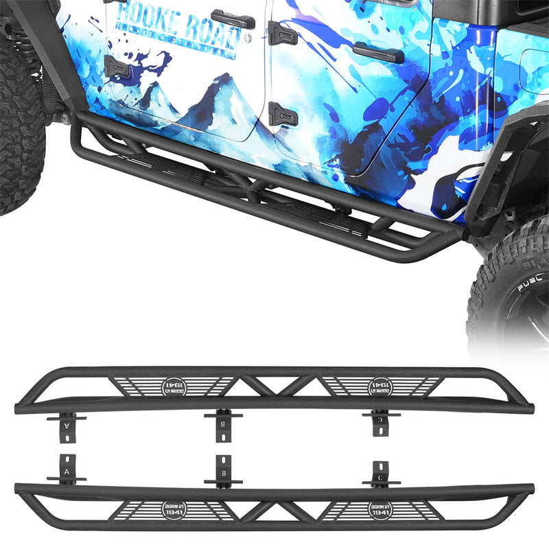 Load image into Gallery viewer, HookeRoad Jeep JT Running Boards Side Steps Nerf Bars for 2020-2023 Jeep Gladiator b7000s 2