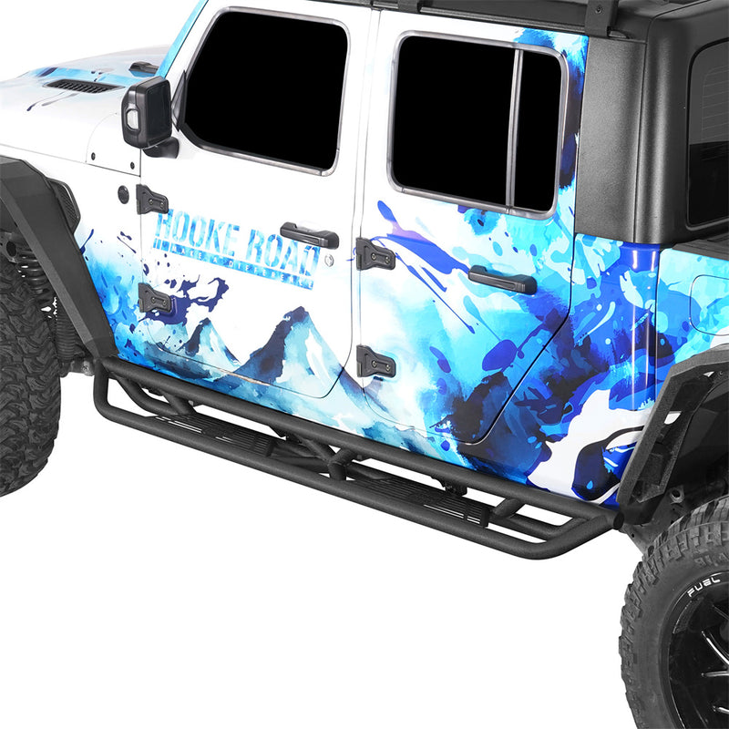 Load image into Gallery viewer, HookeRoad Jeep JT Running Boards Side Steps Nerf Bars for 2020-2023 Jeep Gladiator b7000s 3