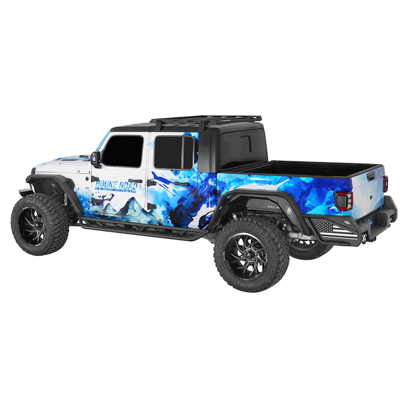 Load image into Gallery viewer, HookeRoad Jeep JT Running Boards Side Steps Nerf Bars for 2020-2023 Jeep Gladiator b7000s 6