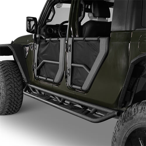 Load image into Gallery viewer, HookeRoad Jeep JT Running Boards Side Steps Nerf Bars for 2020-2023 Jeep Gladiator b7000s 7