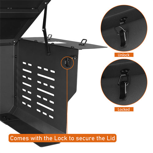 Load image into Gallery viewer, Hooke Road Security Deck Enclosure for 2018-2023 Jeep Wrangler JL 2-Door b3069s 8