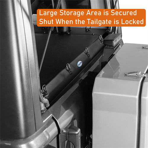 Load image into Gallery viewer, Hooke Road Security Deck Enclosure for 2018-2023 Jeep Wrangler JL 2-Door b3069s 9