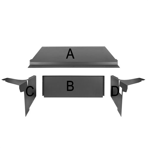 Load image into Gallery viewer, Hooke Road Security Deck Enclosure Interior Cargo Platform for 2015-2018 Jeep Wrangler JK 4-Door mmr20057 7