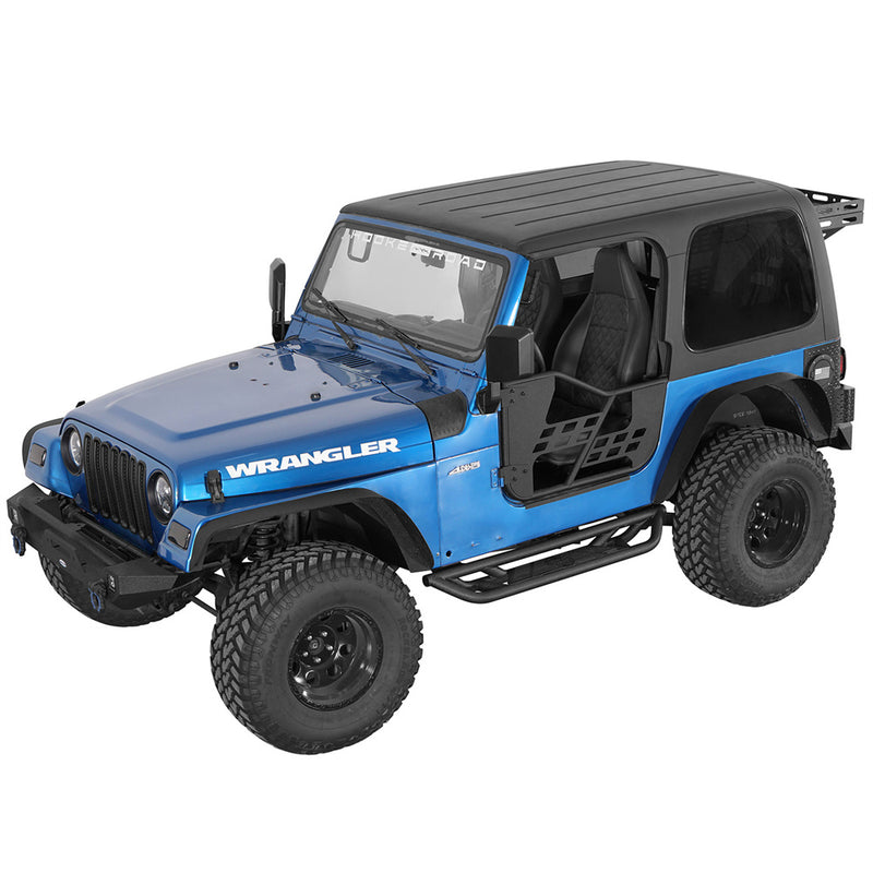 Load image into Gallery viewer, Hooke Road Tubular Side Step Bars for Jeep Wrangler TJ 1997-2006, Excluding Unlimited b1036 4