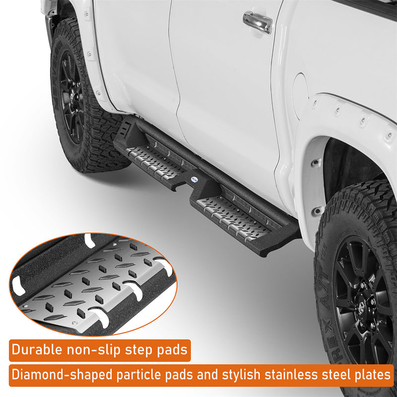 Load image into Gallery viewer, Hooke Road Side Steps Running Boards 2007-2021 Toyota Tundra CrewMax b5016 7