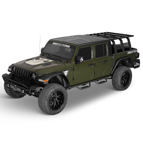 Load image into Gallery viewer, Hooke Road Running Boards Tubular Side Steps for 2020-2024 Jeep Gladiator b7001 3