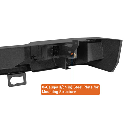 Load image into Gallery viewer, Hooke Road Silverado 1500 Rear Bumper for 2007-2018 Chevy Silverado 1500 b9036 10