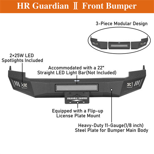 Load image into Gallery viewer, Steel Front Bumper for 2009-2012 Ram 1500 - Hooke Road b6204 13