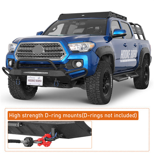 Load image into Gallery viewer, Hooke Road Steel Front Bumper w/ 72W LED Spotlight Bar 2016-2023 Toyota Tacoma b4235 7